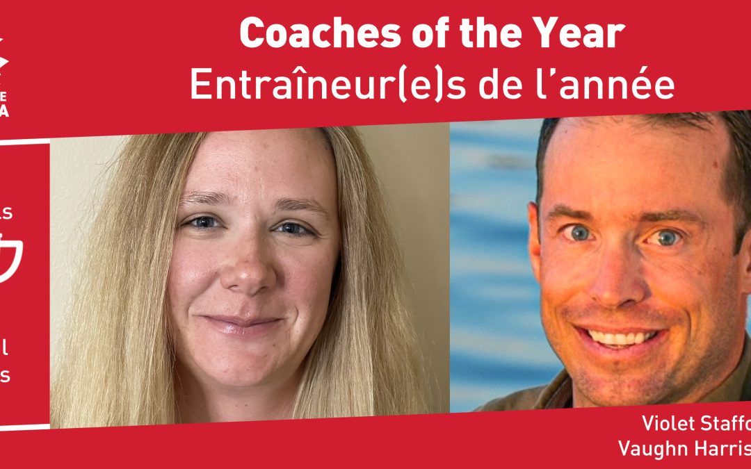 Violet Stafford et Vaughn Harrison nommés Entraîneur(e)s de l’année 2020 et 2021 de Voile Canada