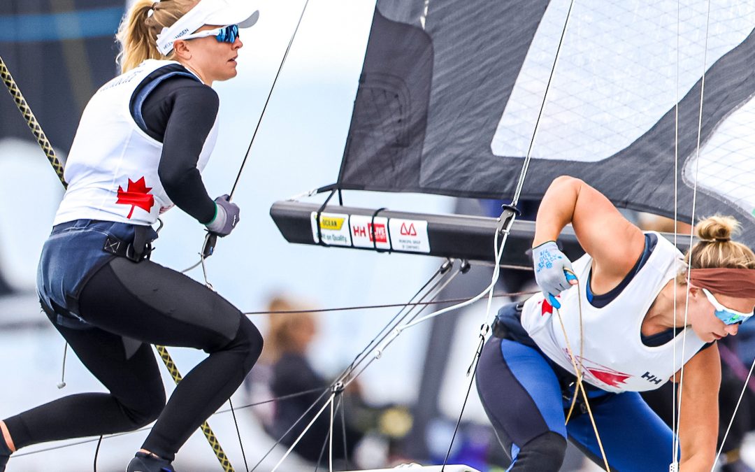 Antonia et Georgia Lewin-LaFrance sont les meilleures Canadiennes aux Championnats du monde de 49er, 49erFX et Nacra 17 2022 à la maison, en Nouvelle-Écosse
