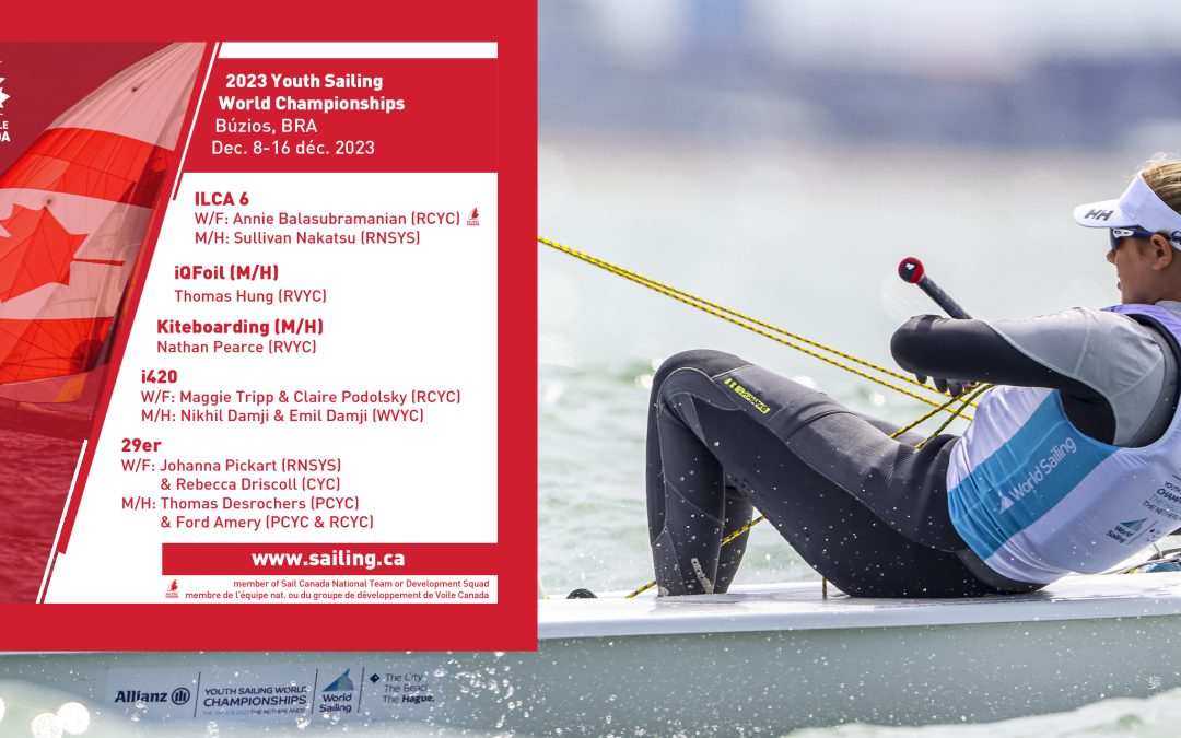Voile Canada présente son équipe pour les Championnats du monde de la jeunesse en voile 2023