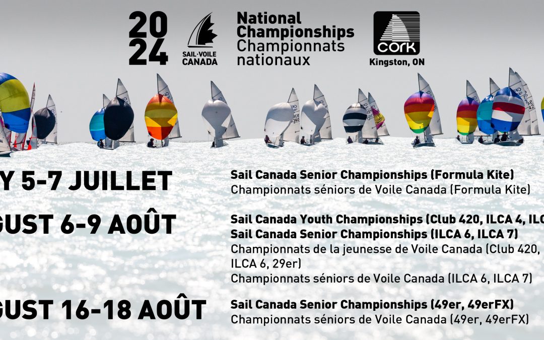 Kingston accueillera cet été les quatre championnats nationaux de la jeunesse et séniors de Voile Canada