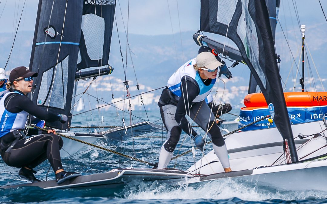 Antonia et Georgia Lewin-LaFrance terminent au 4e rang en 49erFX à la régate du Trophée Princesse Sofia 2024