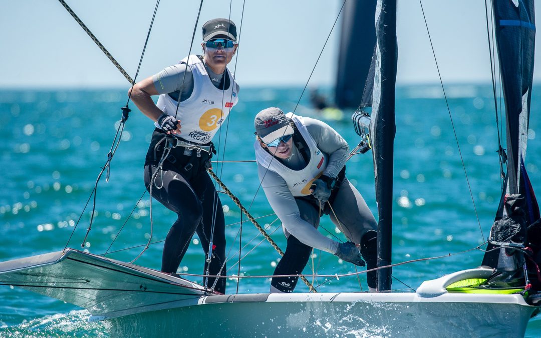 Antonia et Georgia Lewin-LaFrance au 8e rang au Championnat européens en 49erFX