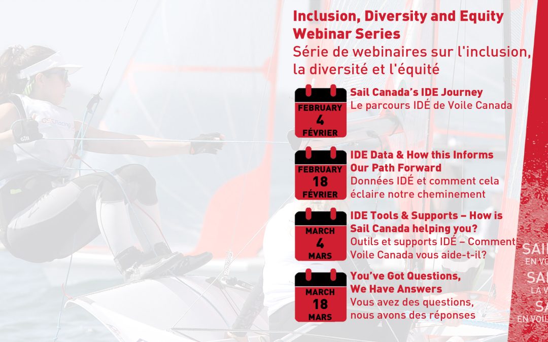 Série de webinaires sur l’inclusion, la diversité et l’équité de Voile Canada 2025