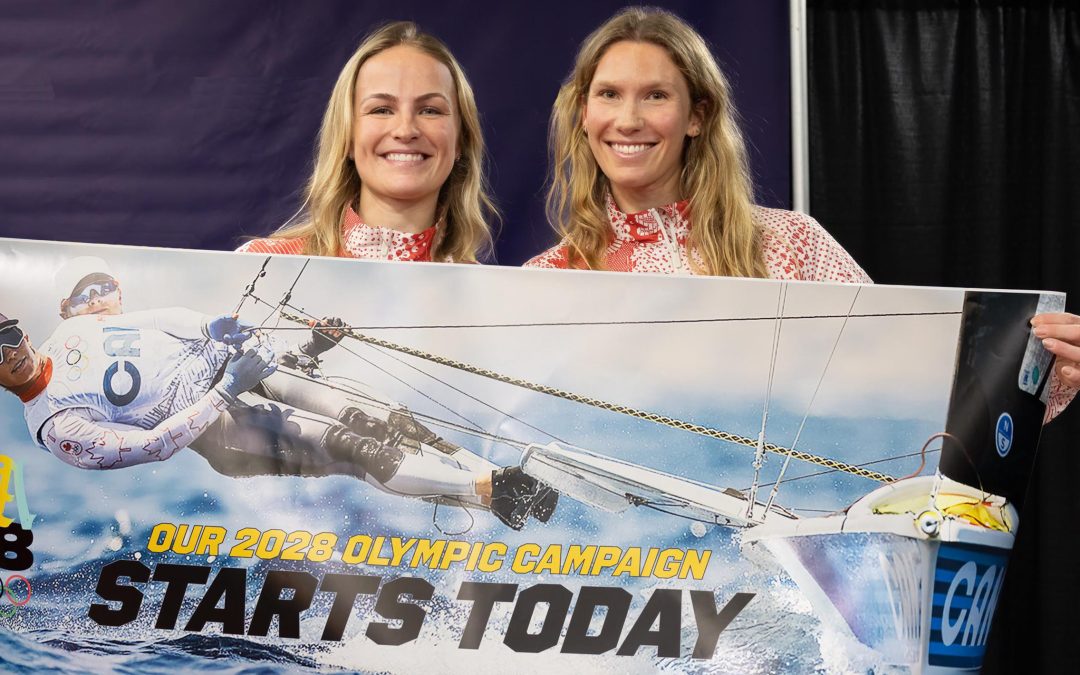 Les athlètes canadiennes en voile Antonia et Georgia Lewin-LaFrance lancent leur campagne en vue des Jeux olympiques de Los Angeles 2028